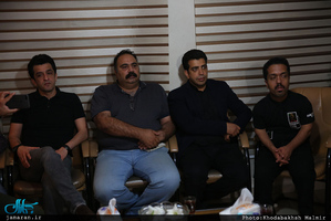 حضور سید حسن خمینی در منزل مرحوم مجید نائینی پیشکسوت فوتبال