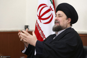 دیدار دکتر ظریف  معاون راهبردی رئیس جمهور و جمعی از مدیران با سید حسن خمینی