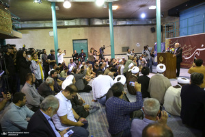 گردهمایی روحانیون حامی مسعودپزشکیان در حسینیه جماران