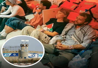 انتقال ۴۵۰ فعال ناوگان صمود به شکنجه‌گاه اسرائیل + عکس