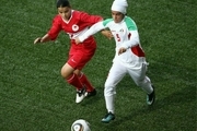  دختران فوتبالیست ایران مقابل ایتالیا شکست خوردند