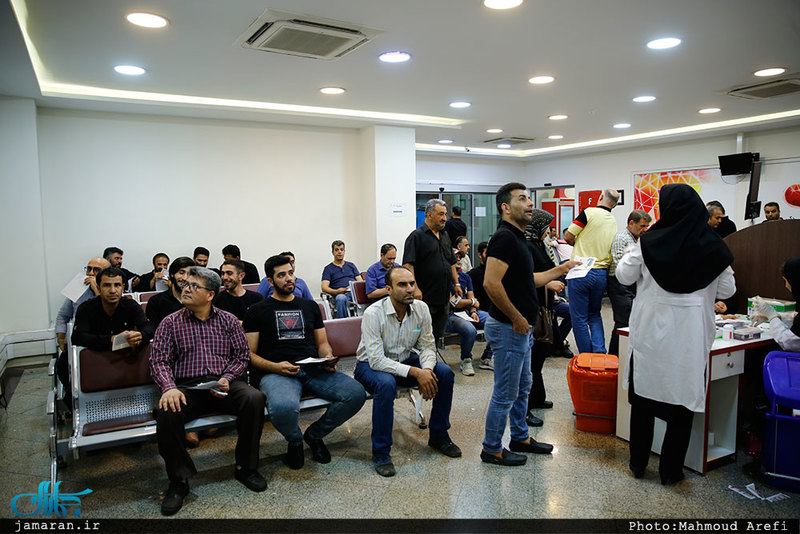 اهدای خون در شب احیاء بیست و سوم ماه مبارک رمضان