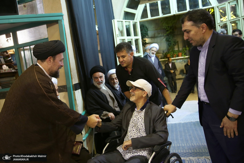 مراسم چهلمین روز مرحوم آیت الله صانعی در حسینیه جماران