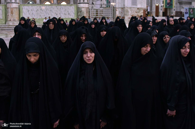 مراسم تشییع و تدفین همسر آیت الله موسوی بجنوردی (ره) -1