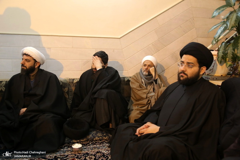 عزاداری در بیوت مراجع عظام تقلید و علما در سالروز شهادت حضرت فاطمه(س)