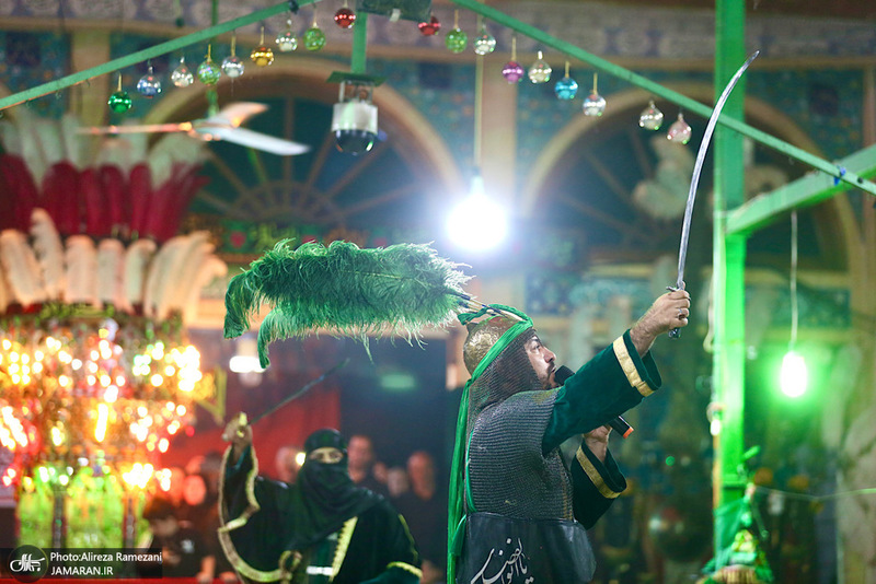 مراسم روز تاسوعاى حسينی در تکیه بزرگ تجریش