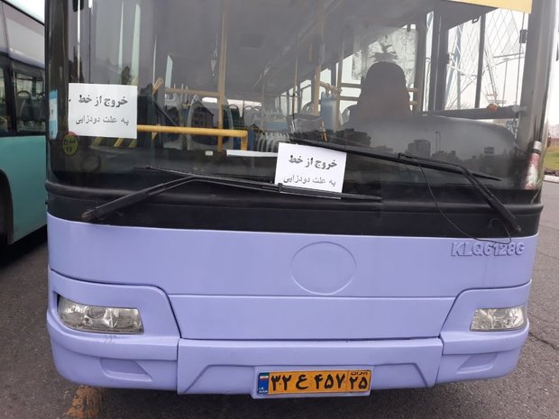 توقف ۳۰ دستگاه اتوبوس‌ در تعمیرگاه‌ها به دلیل کمبود قطعات