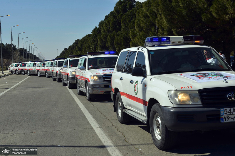 آئین آغاز طرح ملی خدمات نوروزی جمعیت هلال احمر در جوار حرم مطهر امام خمینی (س)