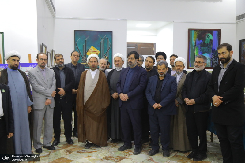 مراسم افتتاح دهمین نمایشگاه قرآن و عترت استان قم در مجتمع فرهنگی یادگار امام‎