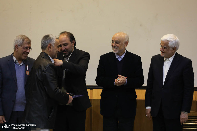 مراسم استاد ممتازی دانشگاه صنعتی شریف با حضور عارف