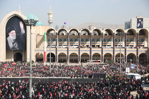 مراسم وداع رهبر شهید در مصلی امام خمینی
