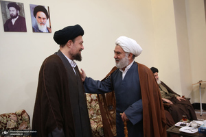 حاشیه تجدید میثاق هیأت رئیسه و اعضای مجلس خبرگان رهبری با آرمان های امام خمینی(س)