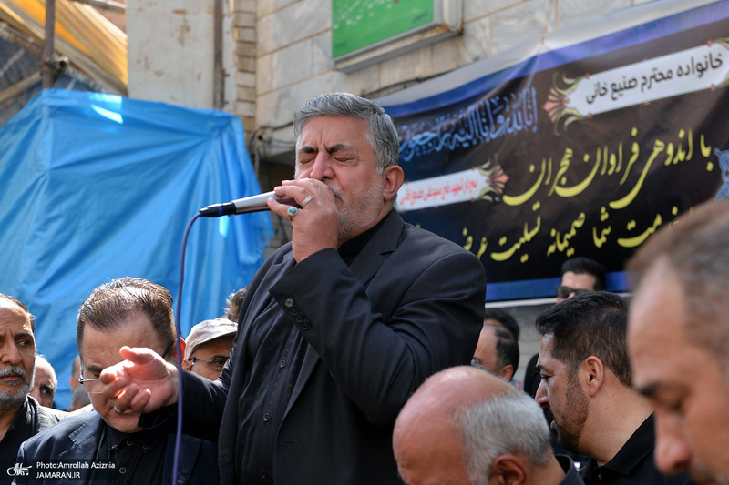 مراسم تشییع سیدعلی صنیع خانی از مسجد الرسول (ص) نازی آباد