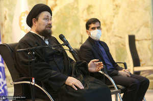 دیدار رئیس سازمان بهزیستی و جمعی از توان یابان این سازمان با سید حسن خمینی