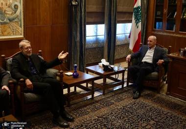 دیدار لاریجانی با نبیه بری در بیروت + تصاویر