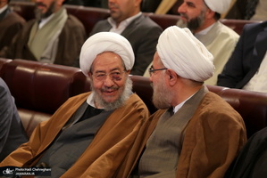 مراسم رونمایی از کتاب«سَلُونِی قَبْلَ‏ أَنْ‏ تَفْقِدُونِی؛ تحریر نهج البلاغه»، تالیف آیت الله العظمی جوادی آملی