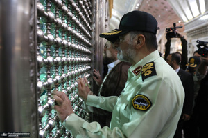 مراسم تجدید میثاق فرماندهان و کادر فراجا با آرمان‌های امام راحل