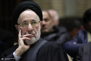 مراسم ختم مهیندخت خاتمی - پرتره سید محمد خاتمی