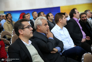 حضور سید حسن خمینی در آیین نامگذاری مجموعه ورزشی استاد کهندل