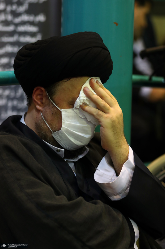 مراسم وداع با پیکر حجت الاسلام و المسلمین سید محمود دعایی در حسینیه جماران -3