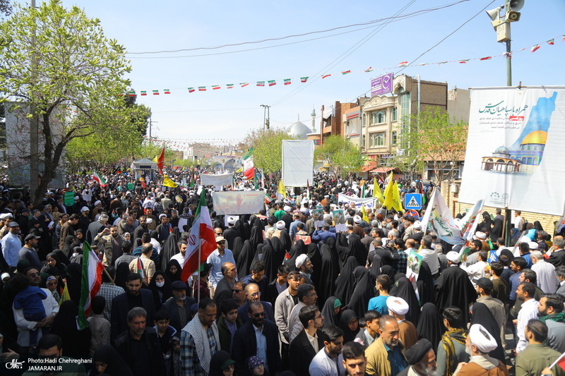 راهپیمایی باشکوه روز قدس در قم -1