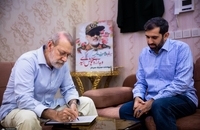 دیدار لاریجانی با خانوادهٔ سرداران شهید محرابی و شادمانی (10)