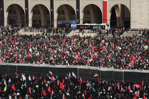 مراسم وداع رهبر شهید در مصلی امام خمینی