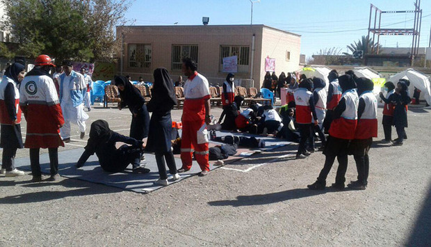 مانور زلزله و ایمنی در مدارس سیستان و بلوچستان برگزار شد