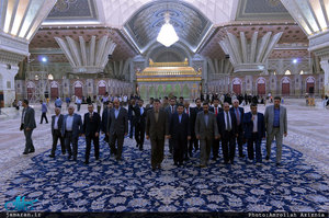 ادای احترام وزیر کشور عراق به مقام شامخ حضرت امام 