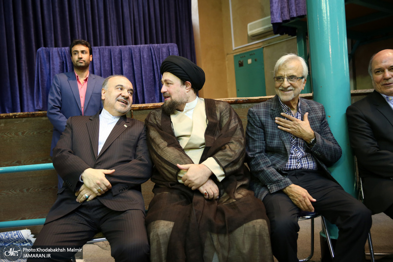 دیدار جمعی از پیشکسوتان ورزش کشور با سید حسن خمینی