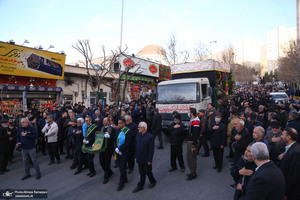 تشییع پیکر شهدای مدافع حرم در شهرک شهید محلاتی