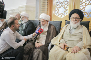 مراسم بزرگداشت آیت‌الله العظمی فیاض در حرم مطهر حضرت معصومه (س)