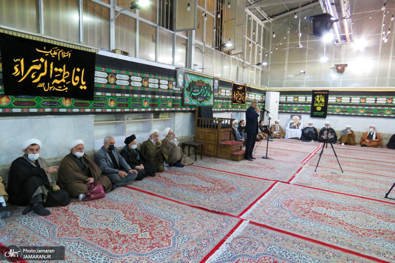 مراسم عزاداری و سوگواری ایام فاطمیه در دفتر آیت الله العظمی صانعی (ره)