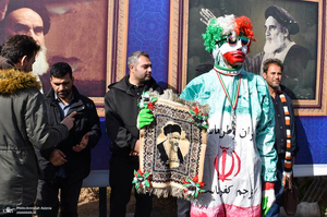 گلباران محل جلوس امام خمینی (س) در بهشت زهرا (س)