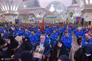 تشییع پیکر مطهر 18 شهید گمنام دفاع مقدس در حرم امام خمینی