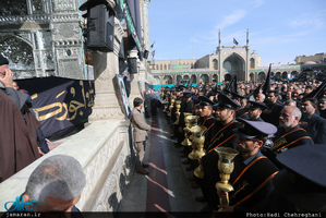  عزاداری شهادت حضرت علی ابن موسی الرضا(ع) در حرم مطهر حضرت معصومه(س)