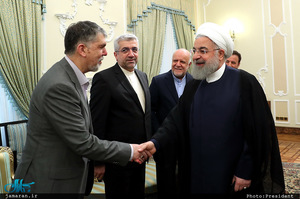 دیدار نوروزی حسن روحانی با جمعی از کارگزاران نظام و مدیران دستگاه ها