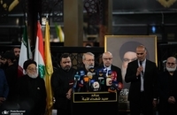 حضور علی لاریجانی بر مزار شهید سید حسن نصرالله (4)