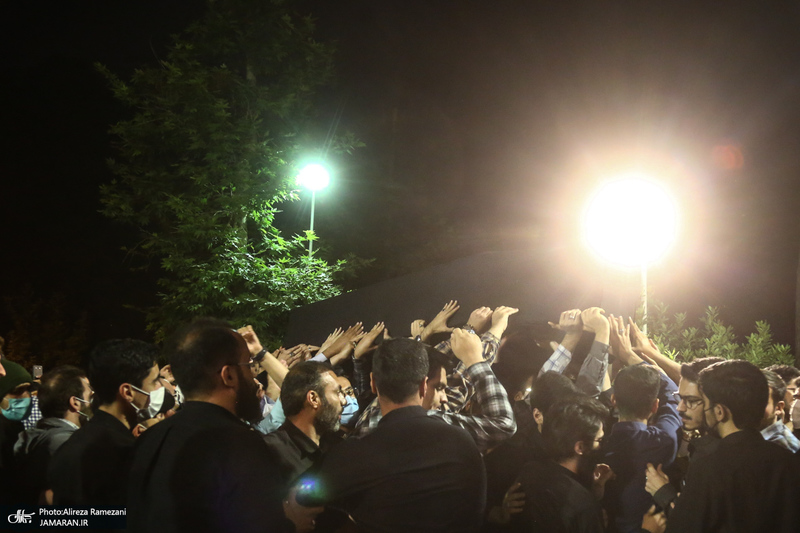 وداع با پیکر استاد فاطمی نیا (ره) در دانشگاه امام صادق (ع)