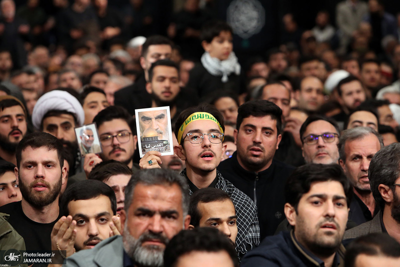 مراسم عزاداری شب شهادت حضرت فاطمه‌زهرا (س) در حسینیه امام خمینی