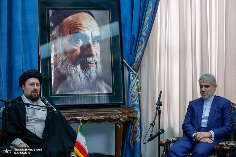 دیدار رییس، معاونان و کارکنان سازمان برنامه و بودجه با سید حسن خمینی