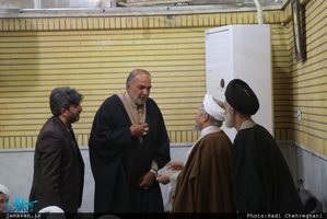 جشن ولادت حضرت زهرا(س) و تولد حضرت امام خمینی(ره) در بیت آیت الله العظمی صانعی