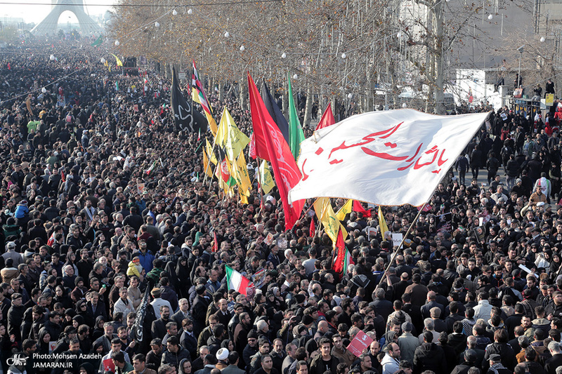 حضور میلیون ها تهرانی در تشییع پیکر مطهر سردار قاسم سلیمانی - 8