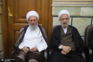 مراسم ختم مادر همسر آیت الله محمدجواد فاضل لنکرانی