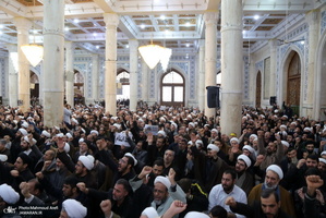 اجتماع طلاب در محکوم کردن اقدام تروریستی دولت آمریکا در به شهادت حاج قاسم سلیمانی