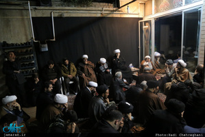 مراسم عزادارى شهادت حضرت فاطمه زهرا(س) در بيت آيت الله دوستى زنجانى