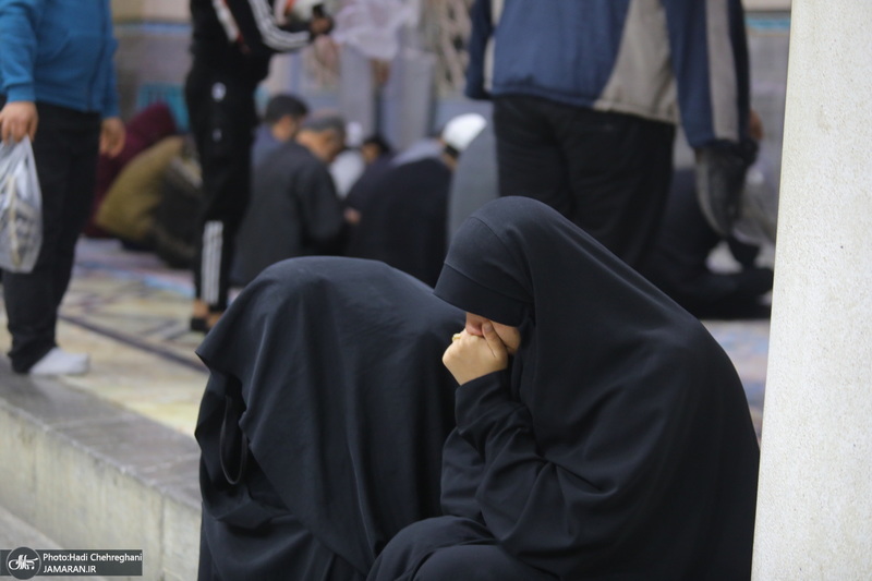 مراسم عزاداری شهادت حضرت فاطمه زهرا (س) در مسجد اعظم قم‎