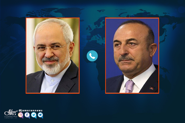 گفت و گوی تلفنی ظریف و وزیر خارجه ترکیه در مورد «معامله قرن»