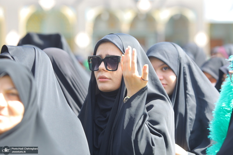 دسته عزاداری خادمین حرم حضرت معصومه (س) در روز شهادت امام رضا (ع)