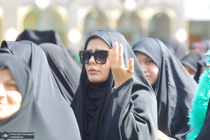 دسته عزاداری خادمین حرم حضرت معصومه (س) در روز شهادت امام رضا (ع)